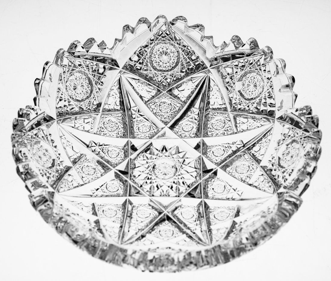 Incredible Detail Hawkes Kensington American Brilliant Cut Glass Dish Nappy (1 of 3)