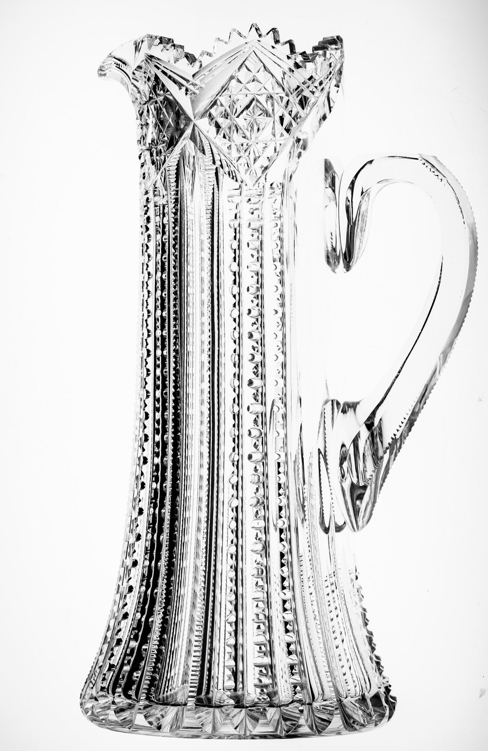 Beautiful J. Hoare American Brilliant Period Cut Glass Crystal Pitcher (1 of 5)