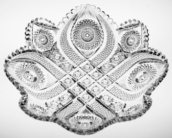 Gorgeous Meriden? American Brillinat Period Cut Glass Blowout Bowl