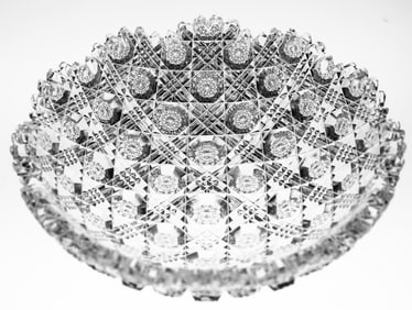 Gorgeous Egginton Calve American Brilliant Period Cut Glass Bowl