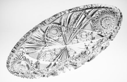 Beautiful Old Libbey Wedgemere American Brilliant Period Cut Glass Celery Tray