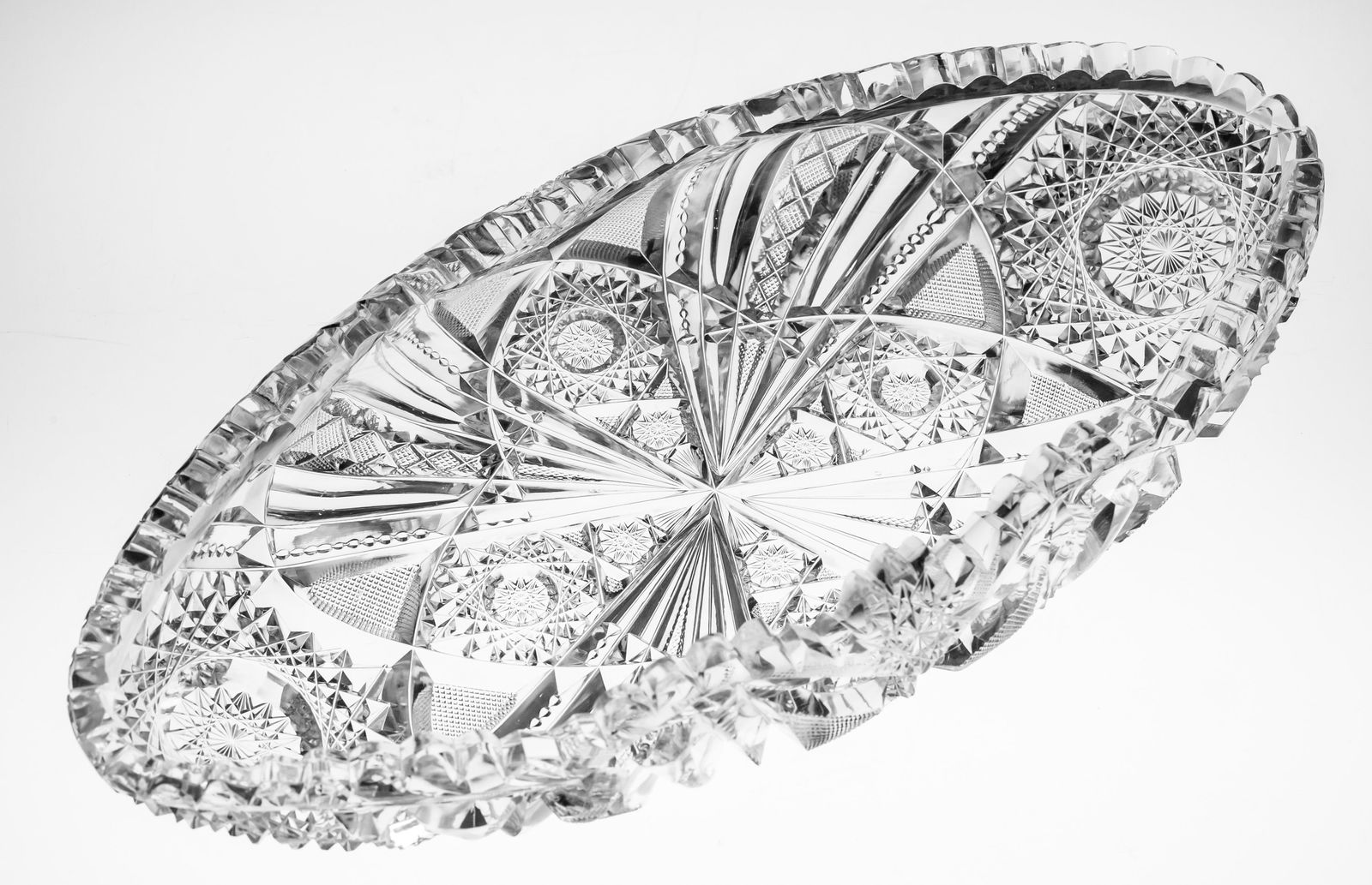 Beautiful Old Libbey Wedgemere American Brilliant Period Cut Glass Celery Tray (1 of 4)