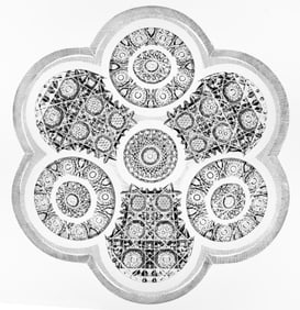 Fantastic Taylor Bros. Bellevue American Brilliant Period Cut Glass Plate