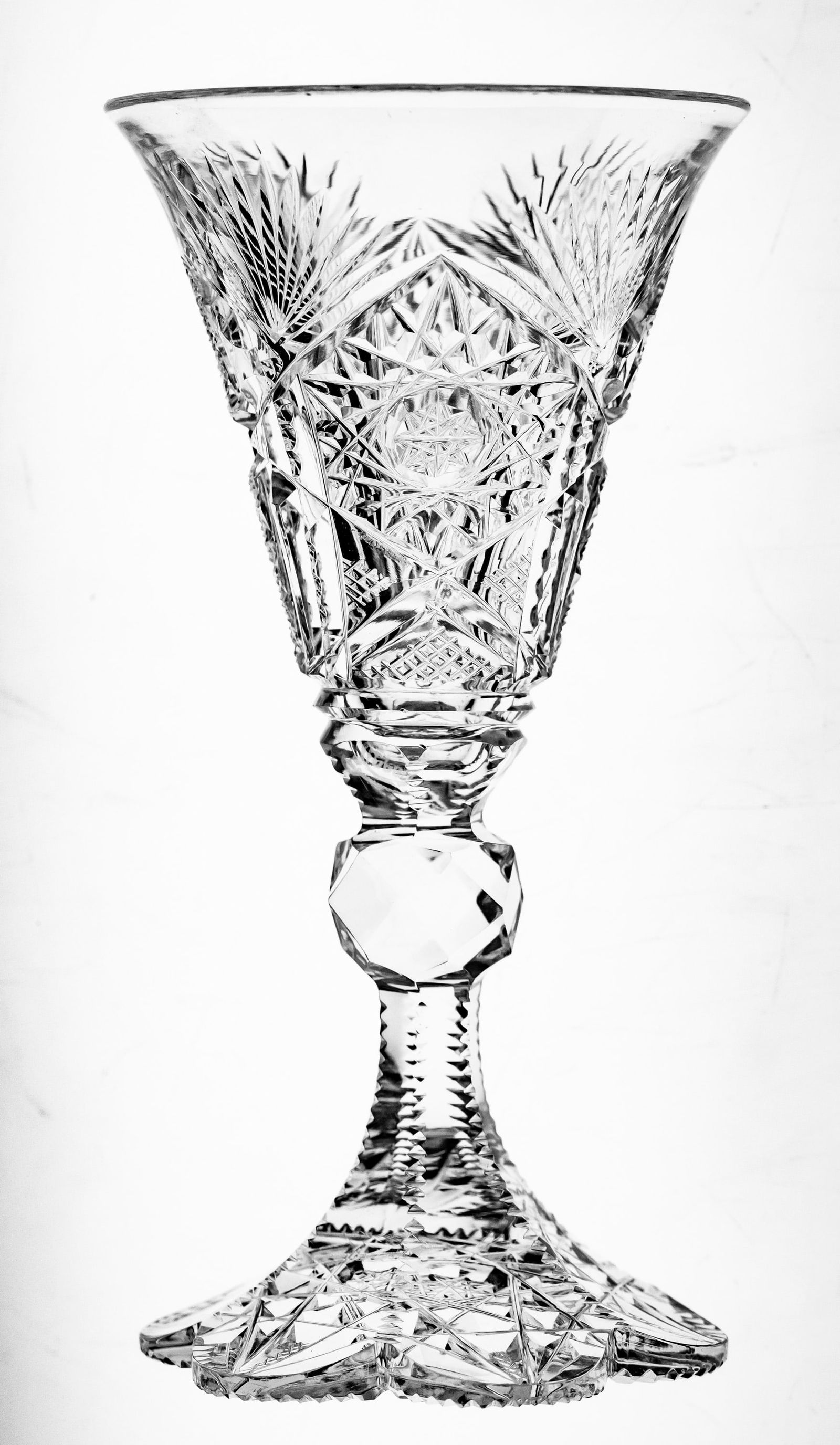 Rare Libbey Wedgemere Water Sherry Glass American Brilliant Cut Glass (1 of 5)