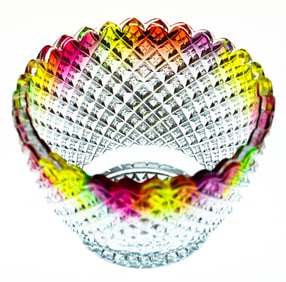 The Best Rainbow American Brilliant Period Cut Glass Finger Bowl Crystal