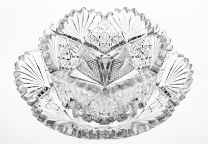 Rarity - Hawkes Venetian American Brilliant Period Cut Glass Roman Punch Cup