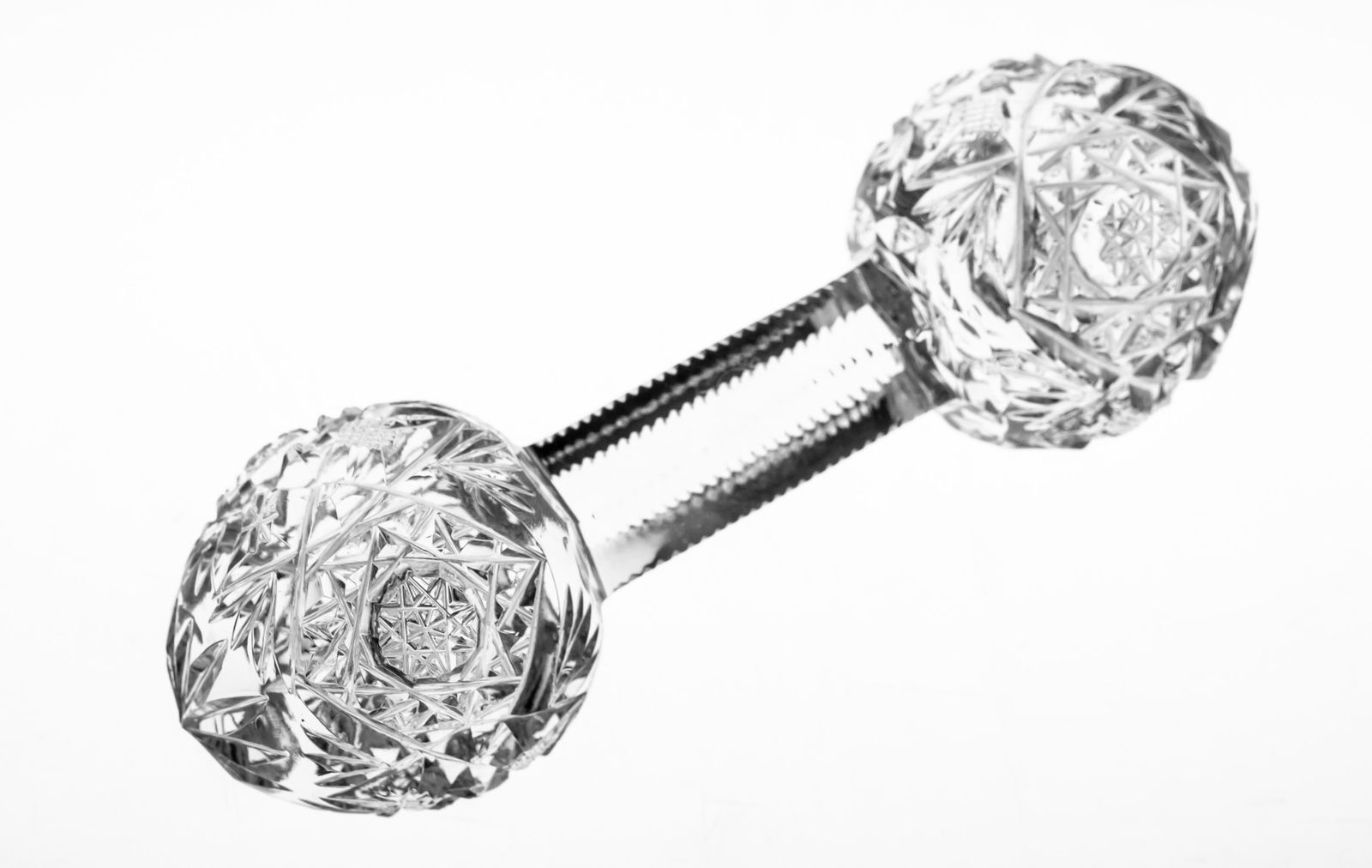 Rare Hoare Monarch American Brilliant Cut Glass Crystal Knife Rest (1 of 2)