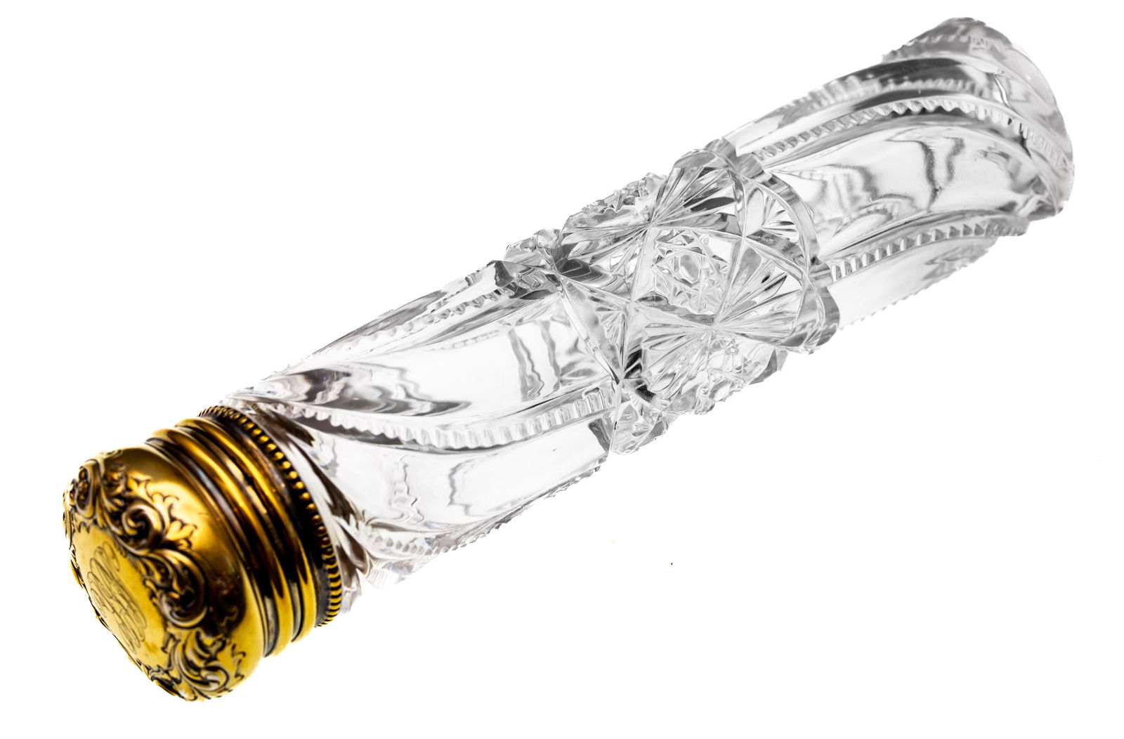 Unreal, Oversized J. Hoare Croesus American Brilliant Period Cut Glass Perfume (1 of 6)