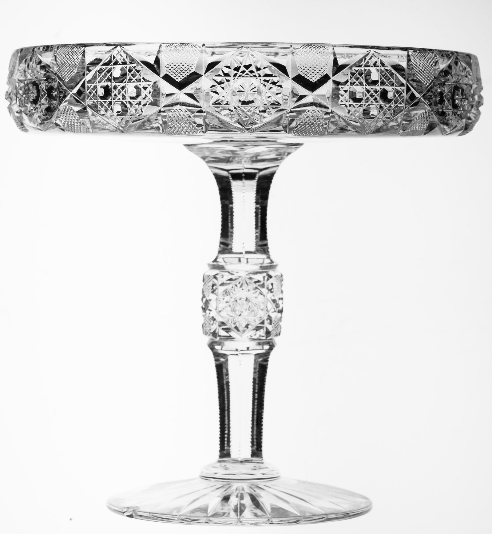 Unusual Dorflinger No. 99 American Brilliant Cut Glass Compote/Cake Server (1 of 5)