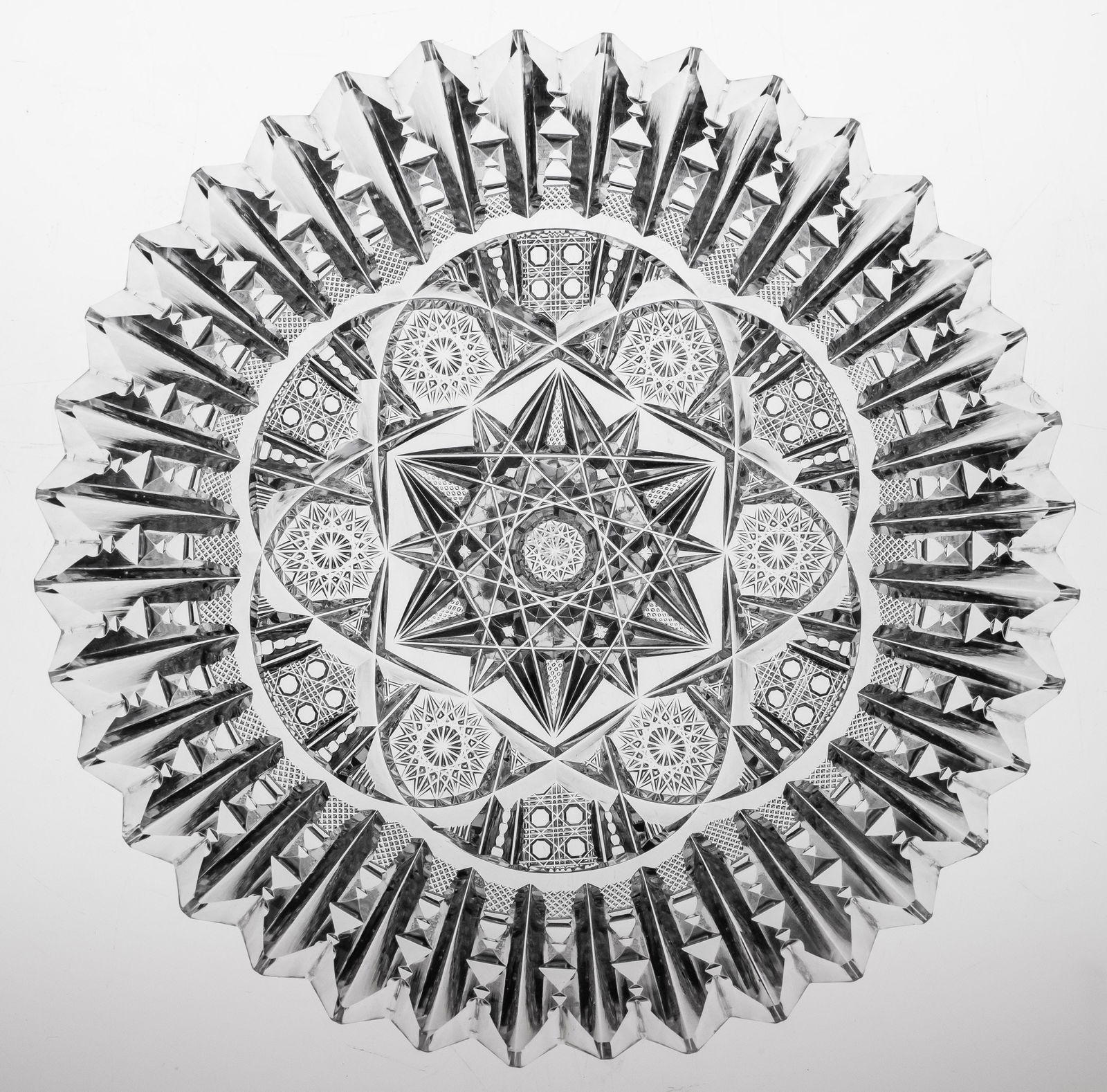 Nice Libbey Ellsmere 7" Plate American Brilliiant Period Cut Glass (1 of 3)