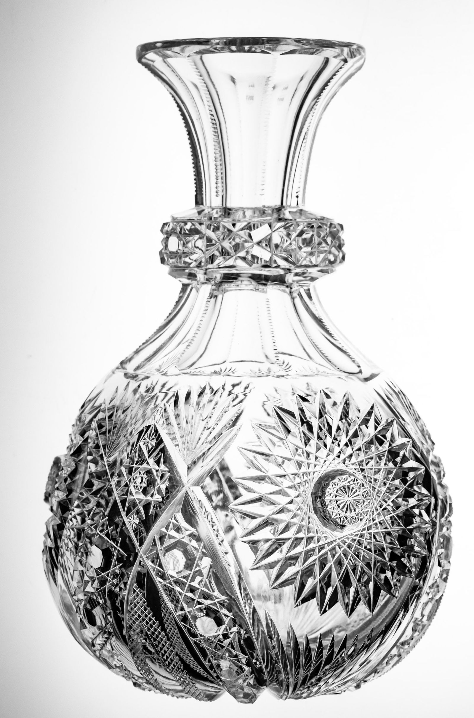 Elegant Hawkes Oversized Early Chrysnathemum American Brilliant Cut Glass Carafe (1 of 5)