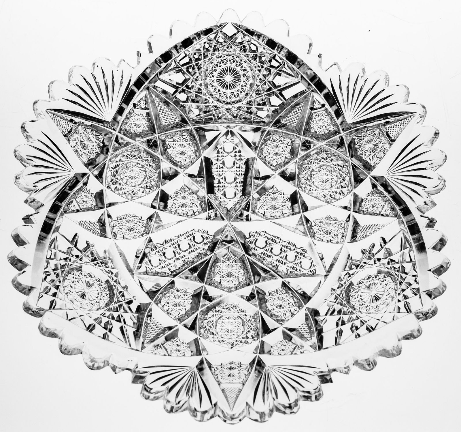 Beautiful Sinclaire Vienna American Brilliant Cut Glass 7" Plate (1 of 3)