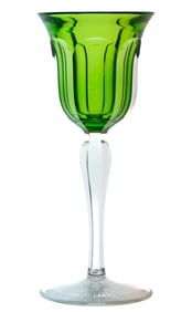 Nice Hawkes Internally Cased American Brilliant Cut Glass Hock Wine