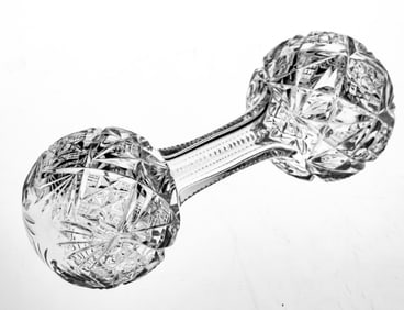 Incredible Dorflinger Marlboro American Brilliant Period Cut Glass Knife Rest