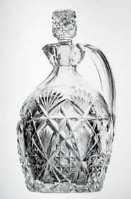 Beautiful Hawkes Brazilian American Brilliant Period Cut Glass Whisky Jug