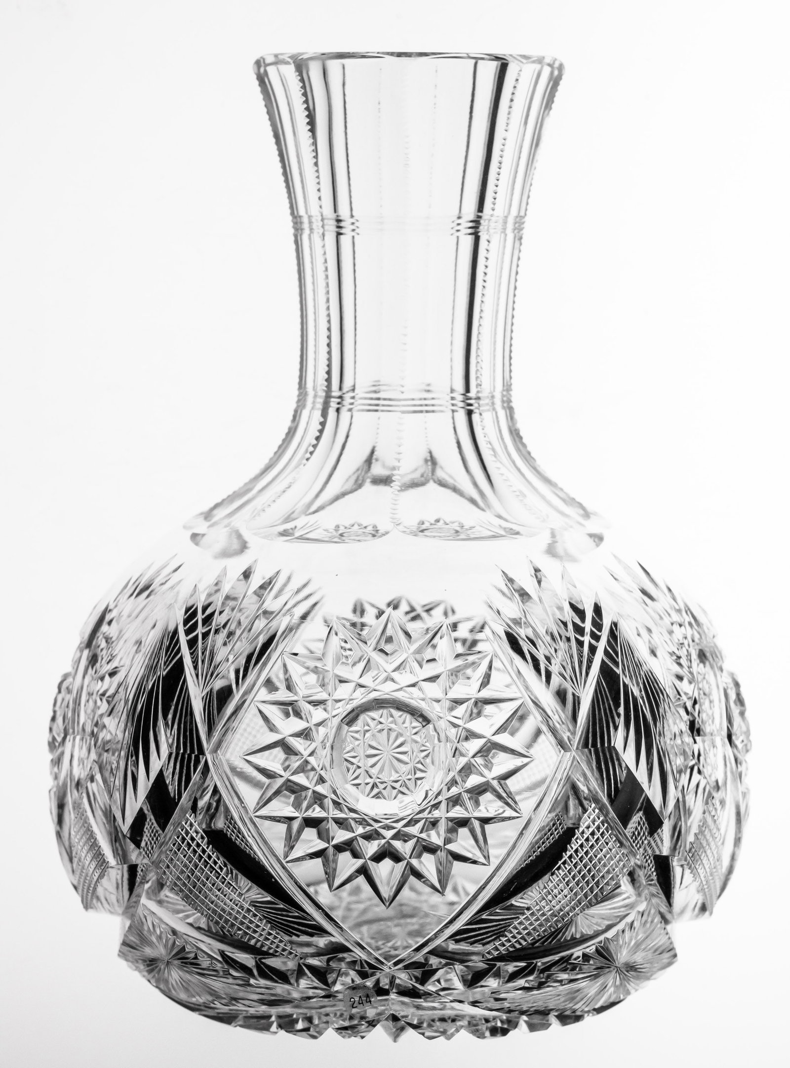 Nice American Brilliant Period Cut Glass Carafe: Nice functional piece - can double as a vase.