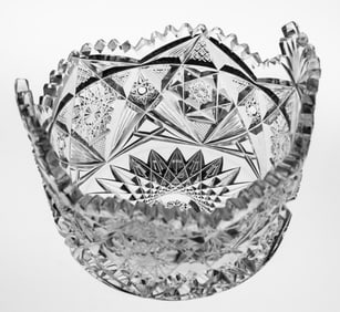 Nice William C. Anderson American Brilliant Period Cut Glass Ice Bucket