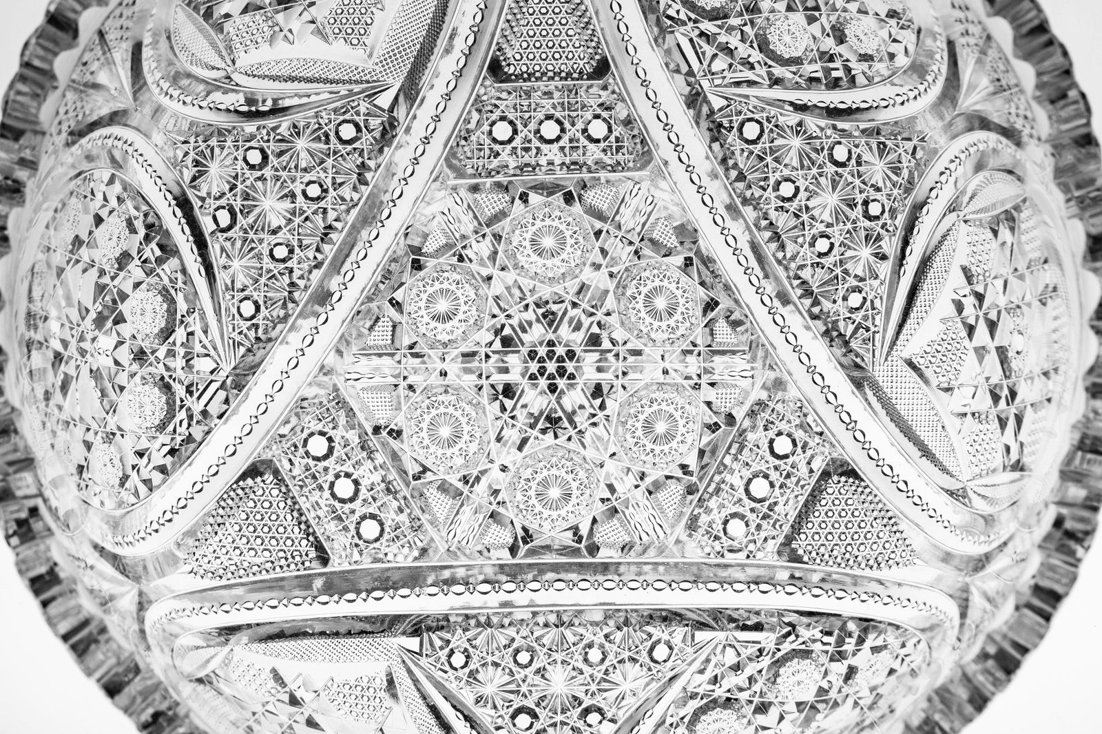 Highest Quality J. Hoare? Multi-Motif American Brilliant Period Cut Glass Bowl - 10