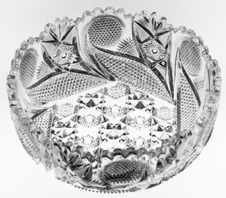 Spectacular Never Before Seen Libbey American Brilliaint Period Cut Glass Bowl