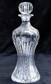 Fabulous Meriden Pinched Corset American Brilliant Cut Glass Decanter