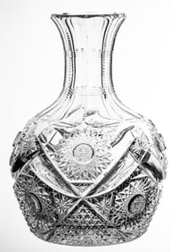 Rare J. Hoare Manitou American Brilliant Period Cut Glass Carafe