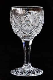 Finest William C. Anderson Constellation American Brilliant Cut Glass Cordial