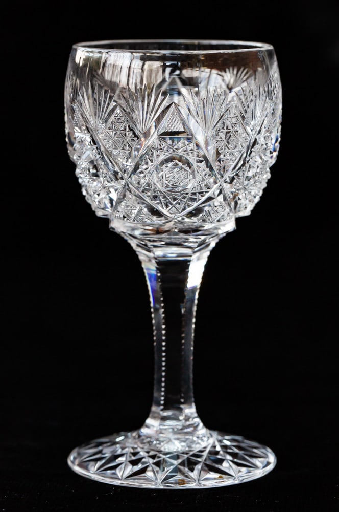 Finest William C. Anderson Constellation American Brilliant Cut Glass Cordial (1 of 6)