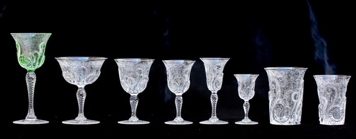 Incredible Henry Clay Frick Important 8pc. Hawkes American Brilliant Cut Glass Suite Crystal