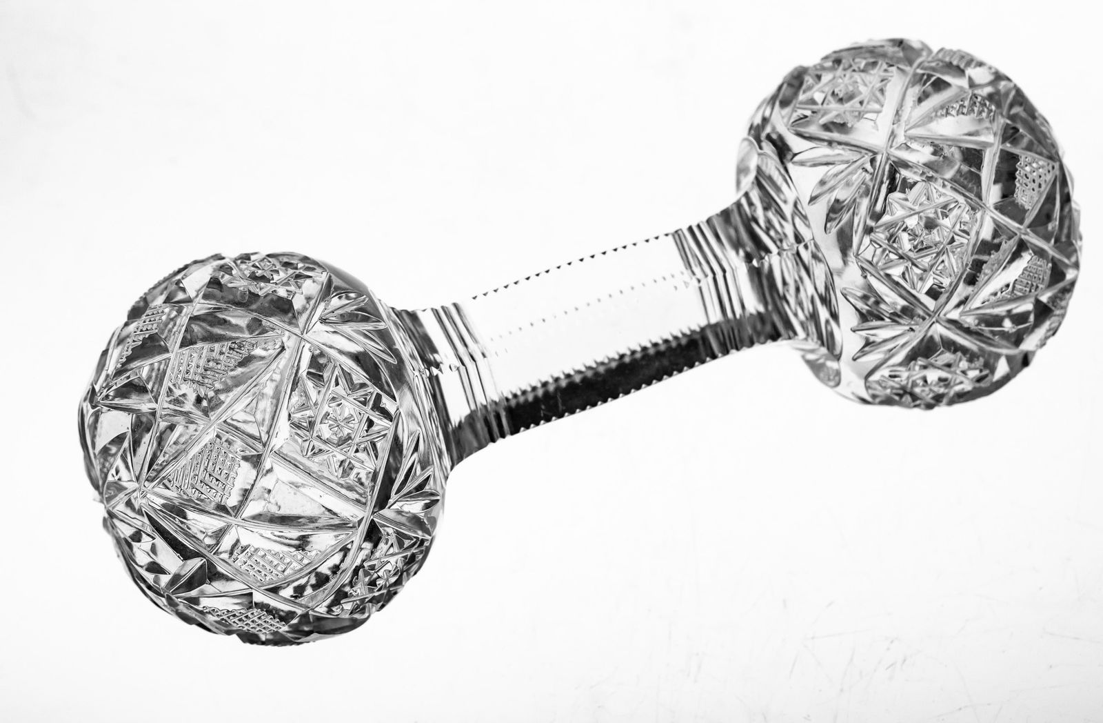 Heavy American Brilliant Period Cut Glass Knife Rest: Exceptional knife rest in a pattern similar to Hawkes Gladys, Dorflinger's Marlboro, and Bergen's continental. The knife rest is very heavy and not hollow like some of them.