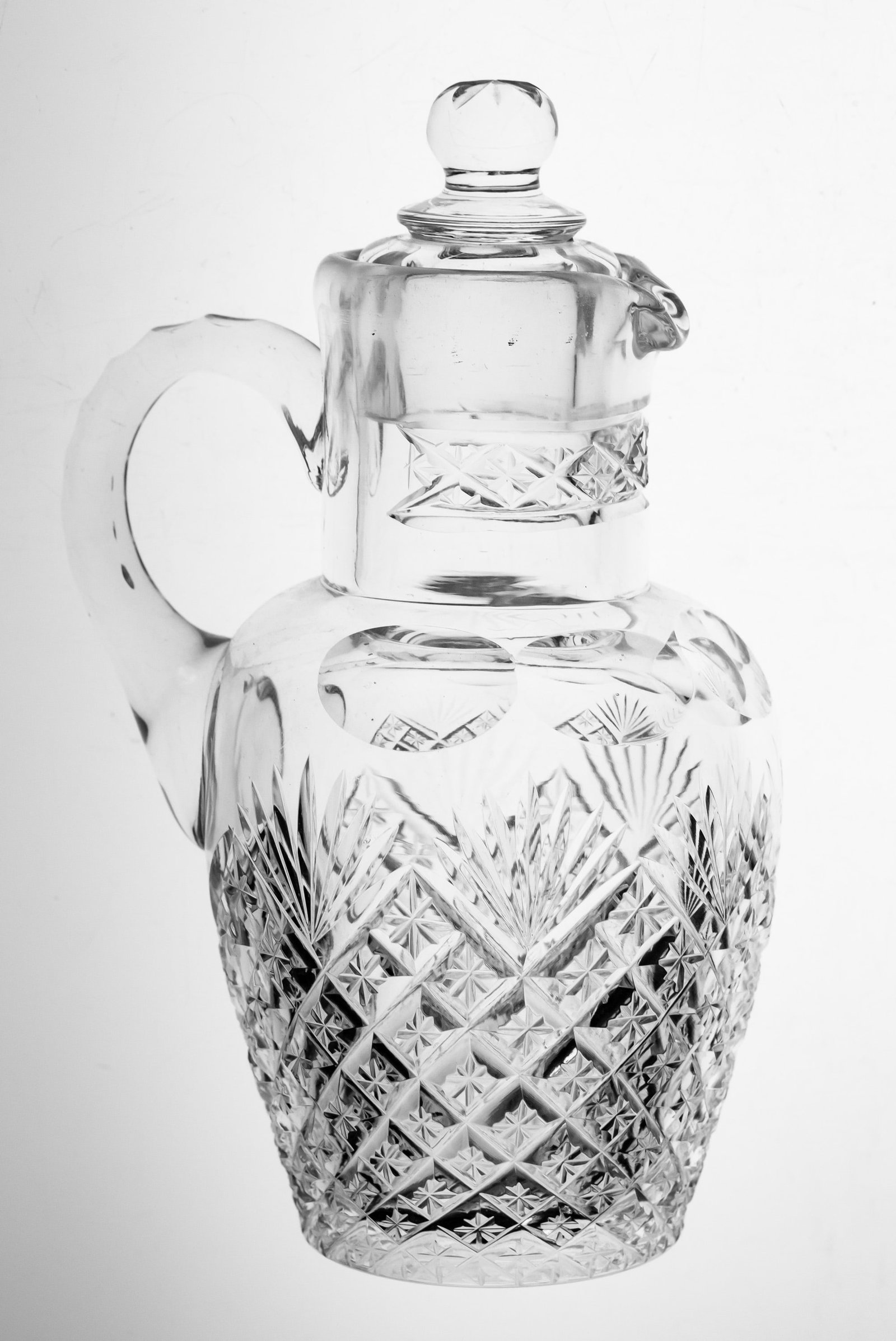 Cute Early European? Brilliant Cut Glass Syrup Oil & Vinegar Cruet (1 of 2)