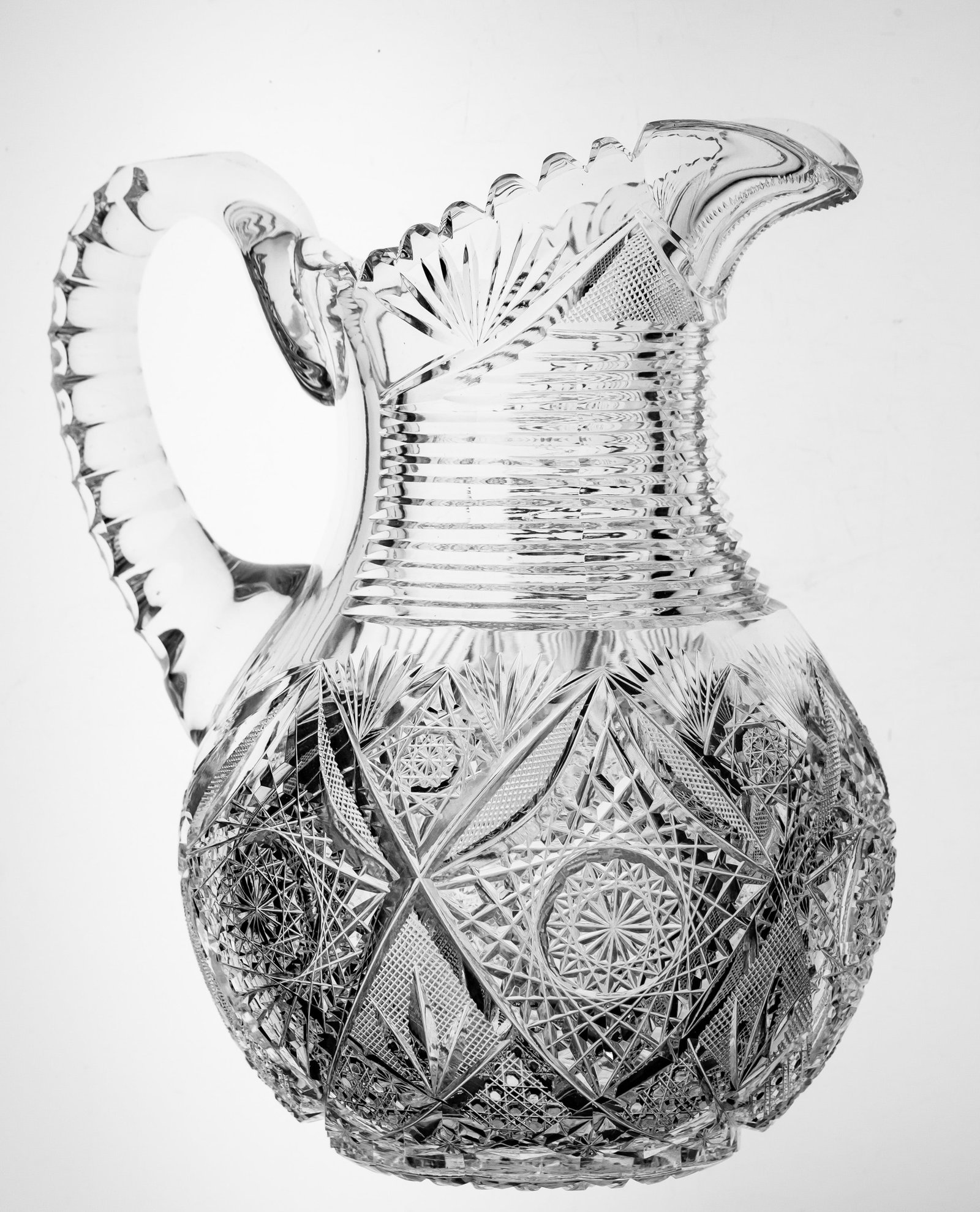 Awesome Elmira No. 100 American Brilliant Period Cut Glass Pitcher (1 of 7)