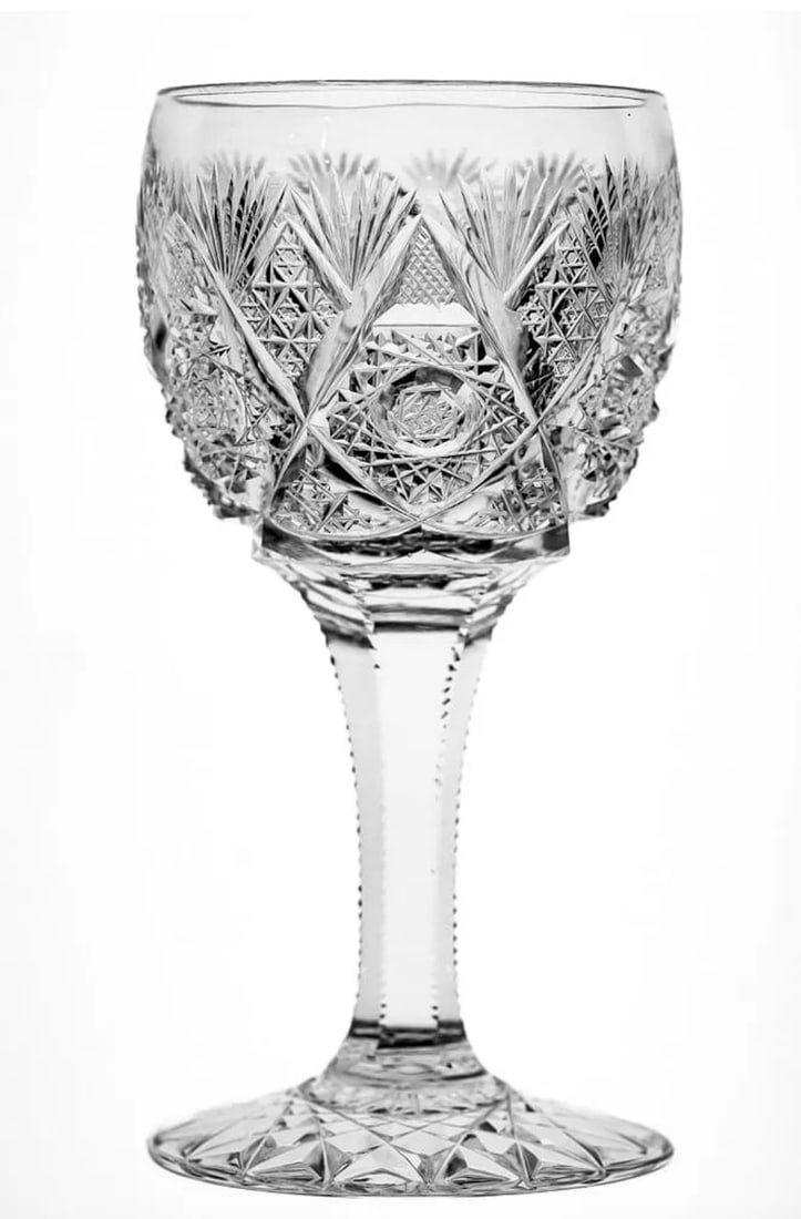 Finest William C. Anderson Constellation American Brilliant Cut Glass Cordial (1 of 6)