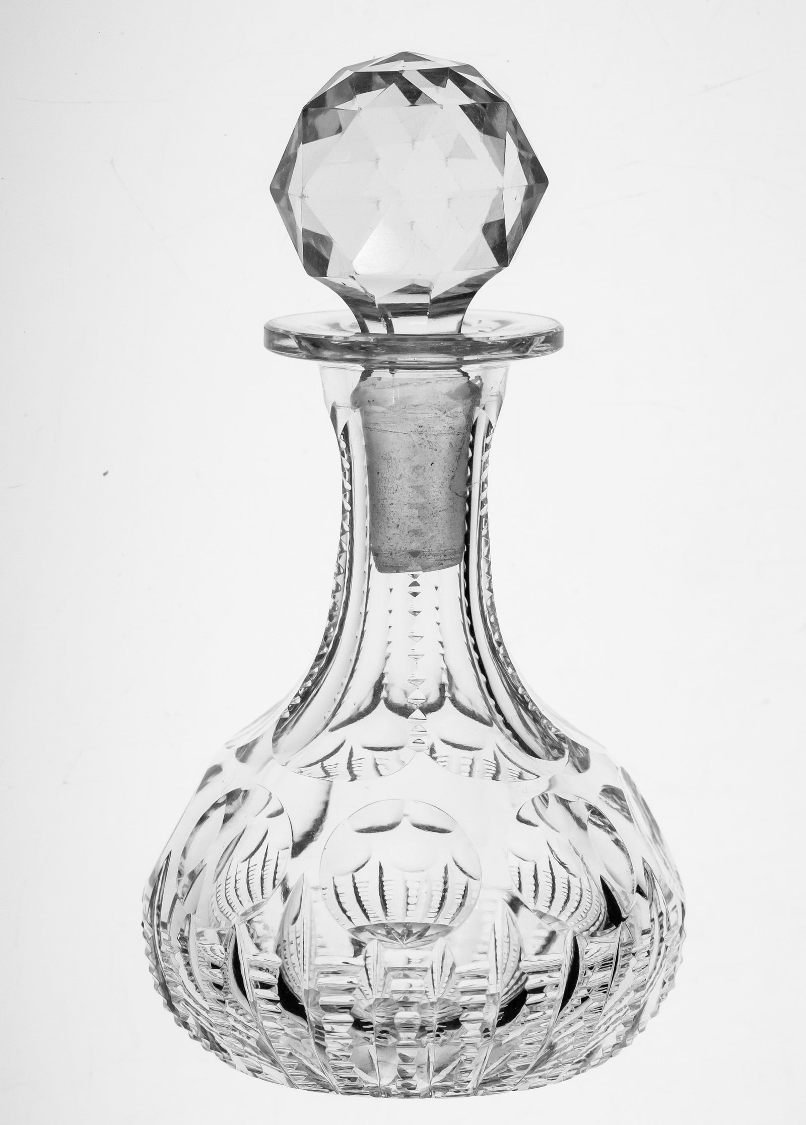 True Miniature/Salesman Sample American Brilliant Period Cut Glass Decanter Meriden? (1 of 3)