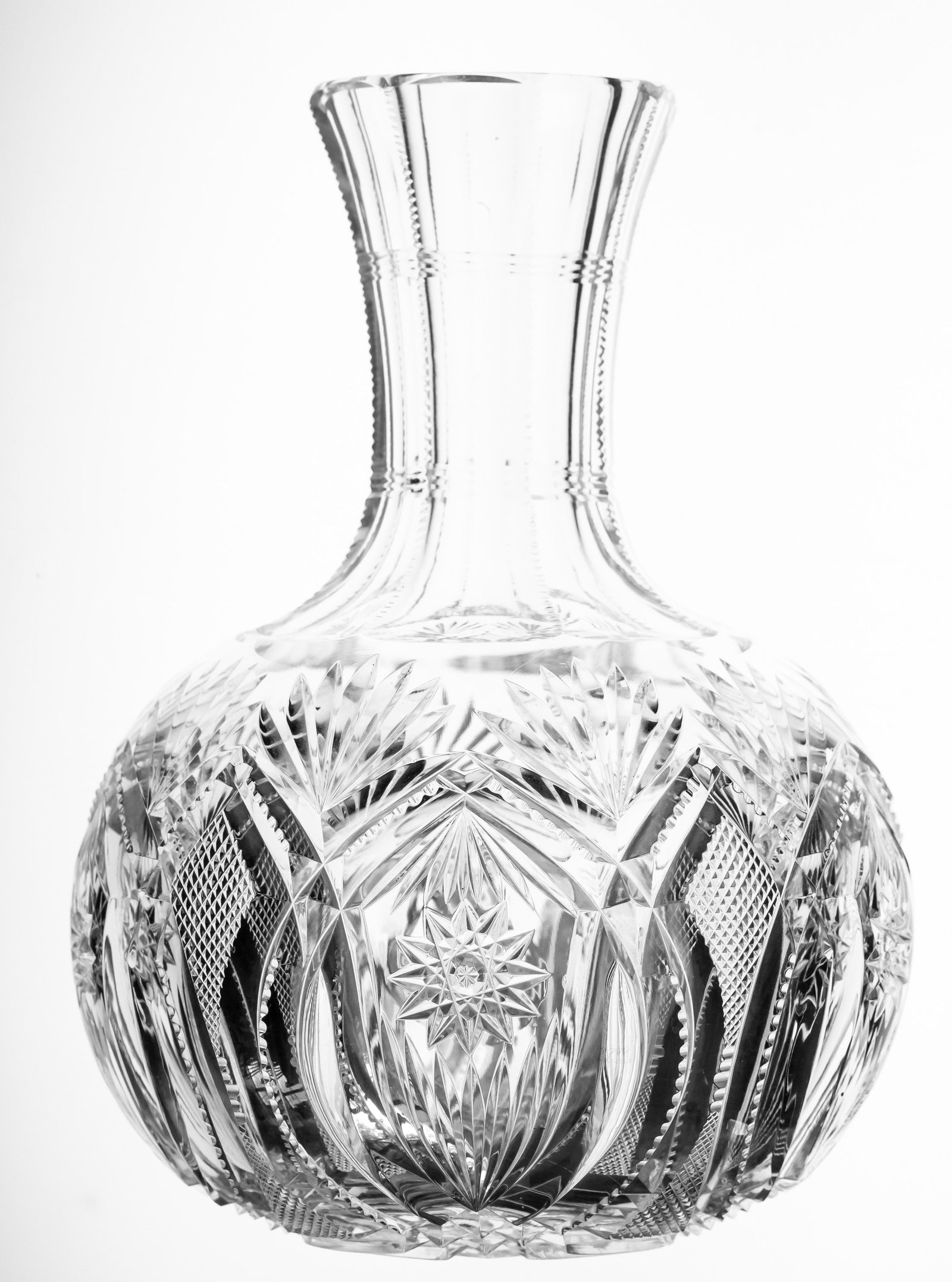 Rare Dorflinger Florentine American Brilliant Period Cut Glass Water Carafe (1 of 5)