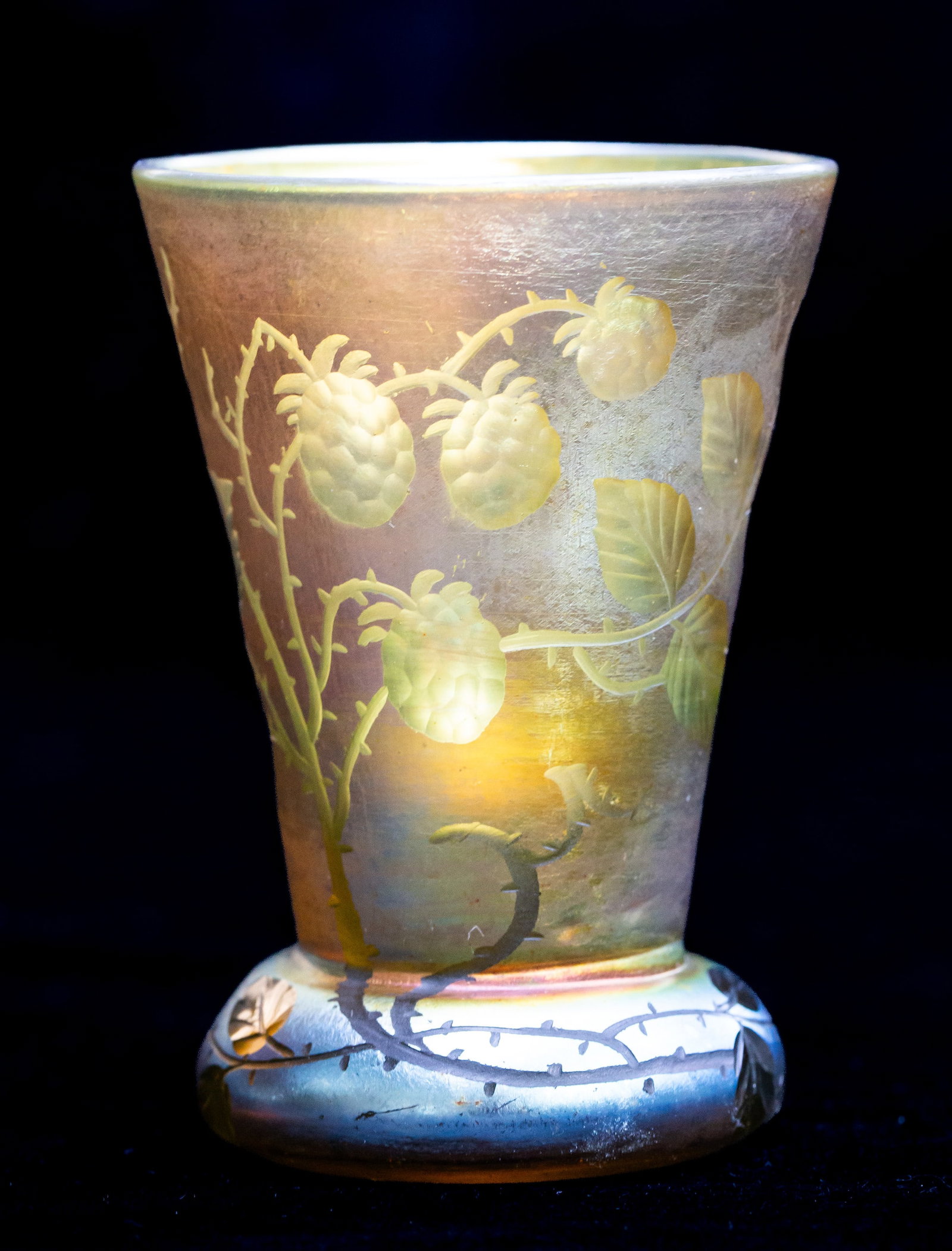 Rare Tiffany Favrile Engraved Cut Glass Crystal Cup (1 of 7)