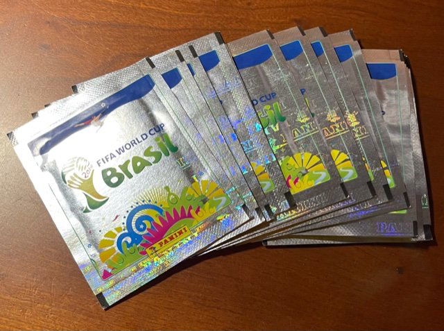 2014 Panini World Cup Brazil Stickers 15 Packs: 15 unopened packs.