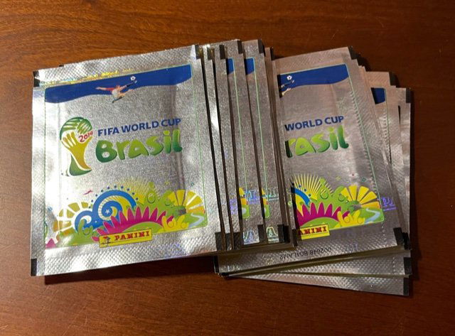 2014 Panini World Cup Brazil Stickers 15 Packs: 15 unopened packs.