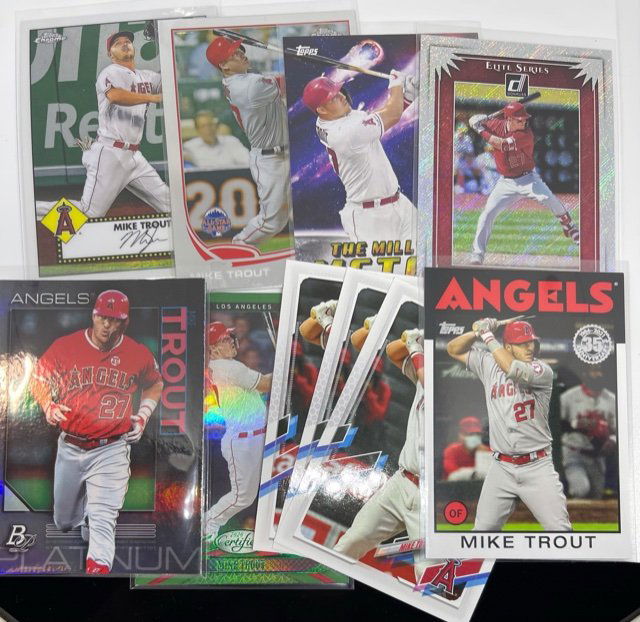 10 Card Lot Mike Trout BASEBALL (1 of 1)