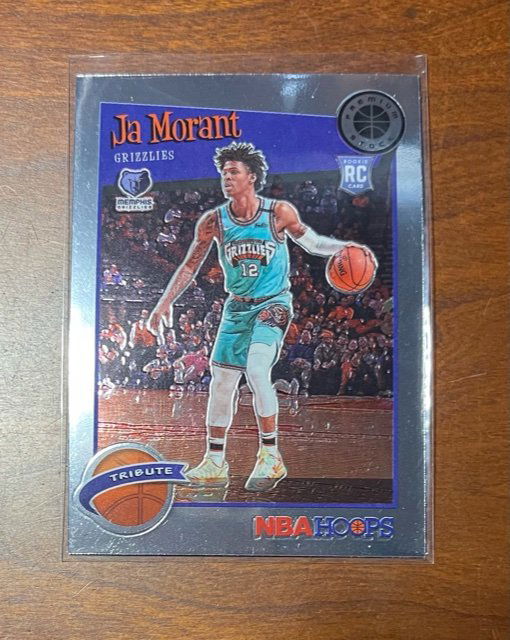 2019/20 NBA Hoops PS Ja Morant Tribute ROOKIE (1 of 1)