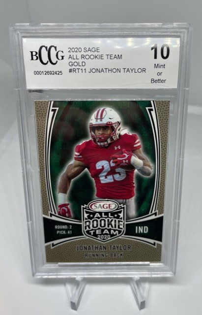 2020 Sage JONATHON TAYLOR Rookie BCCG 10 (1 of 1)