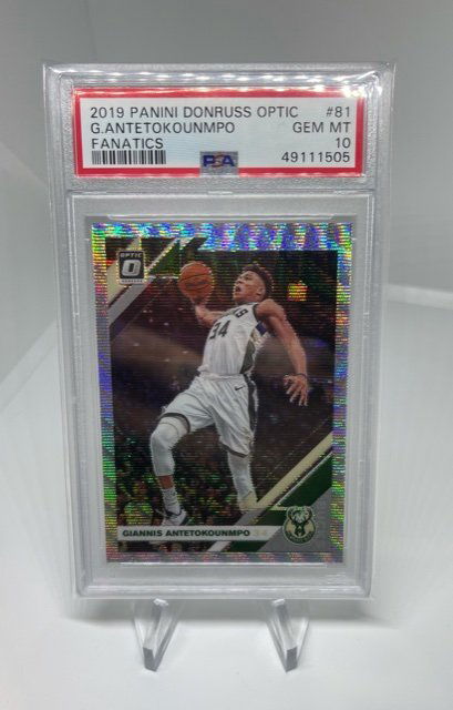 2019 Donruss Optic Giannis Antetokounmpo Fanatics PSA10 (1 of 1)