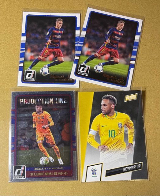 Neymar Jr Card Lot (4 Cards) (1 of 1)