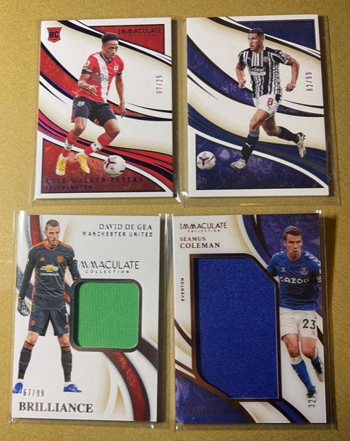 2020 Immaculate Soccer Lot (4 Cards) (1 of 1)