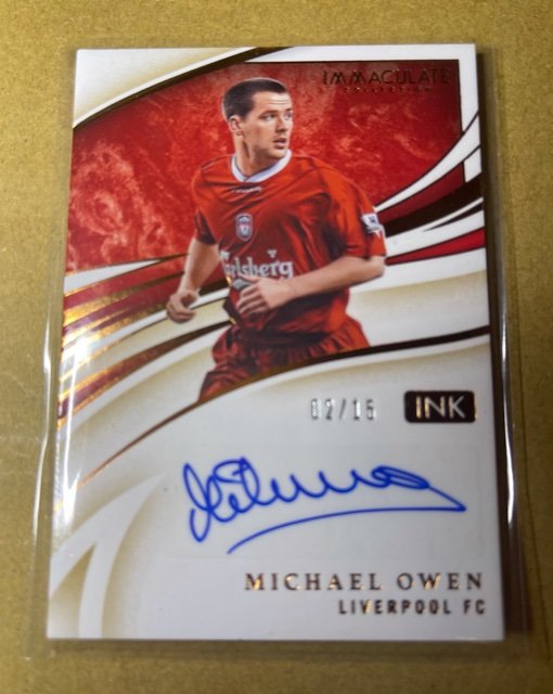 2020 Immaculate Michael Owen Auto 2/15 (1 of 1)