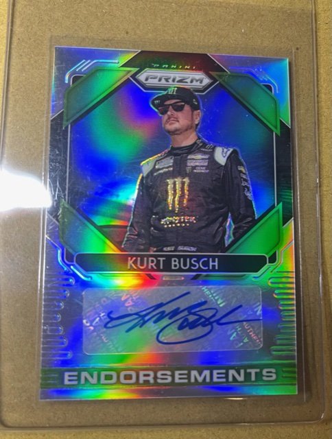 2020 Prizm Racing KURT BUSCH Silver Auto: All cards are in NM-MT+ condition.