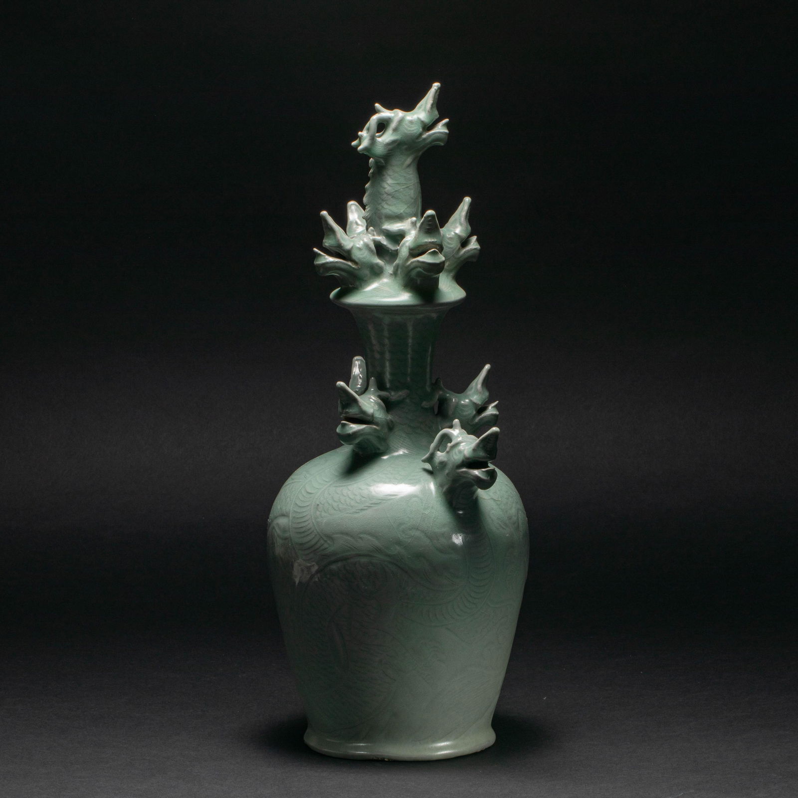 Celadon Dragon Head Vase (1 of 7)
