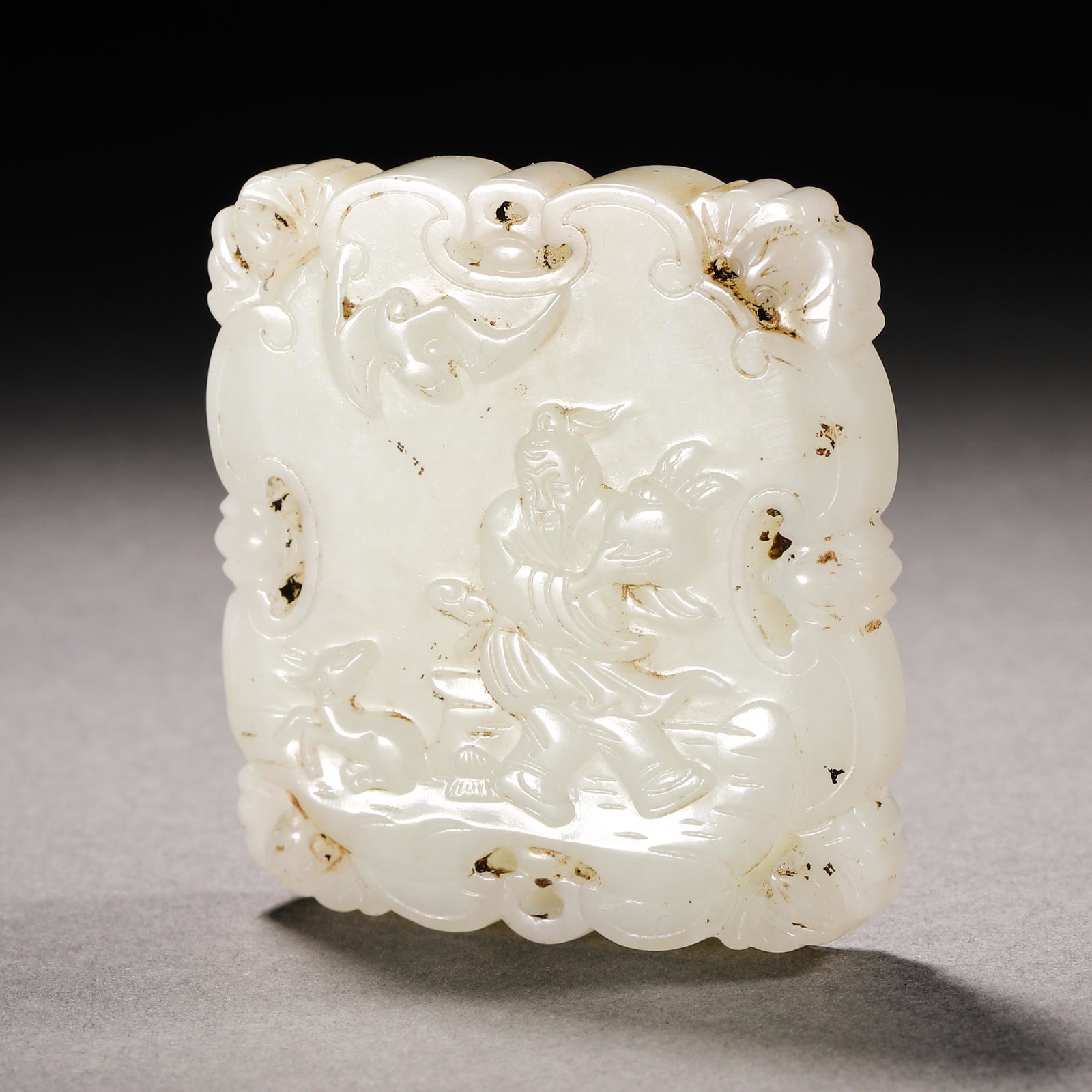 Qing Dynasty Hetian Jade Character Plate (1 of 7)