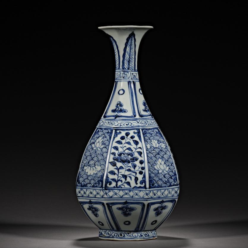 China Yuan Dynasty blue and white flowers Yuhuchun (1 of 8)