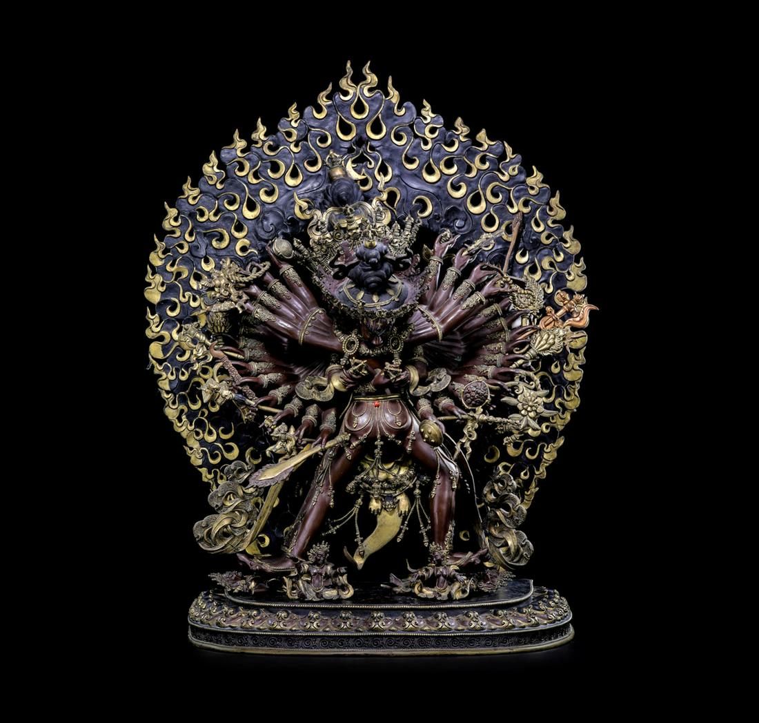Qing Dynasty Nepalese Style Gilt Bronze Kalachakra (1 of 14)