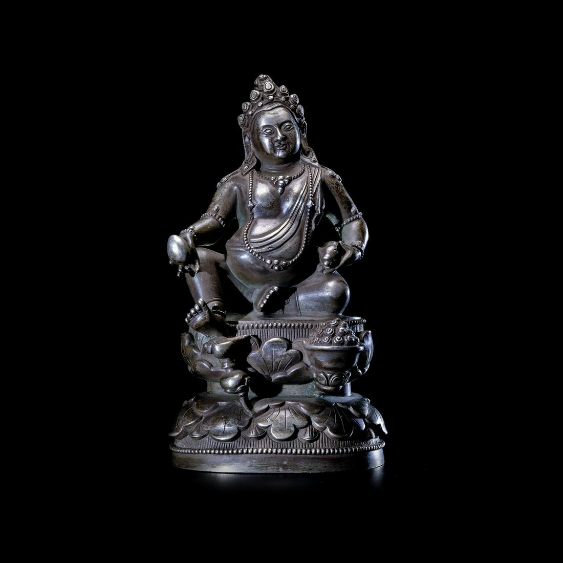 Qing Dynasty Sterling Silver God of Wealth Statue (1 of 8)